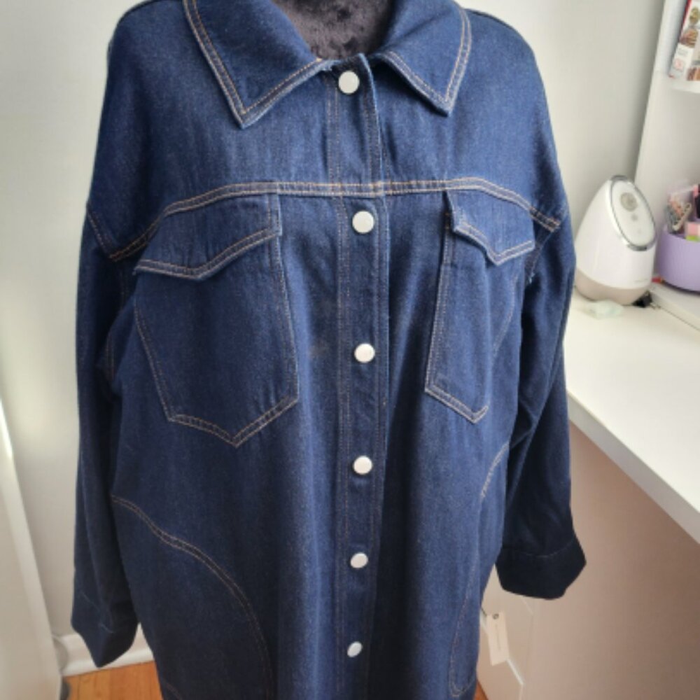 Anthropologie Pilcro Denim Shaket Jacket  XL